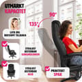 Miniatyrbild 4 av 9: Ergonomisk kontorsstol - svart