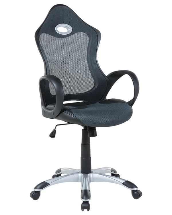 Työtuoli vihreänharmaa 67 x 109-119 x 67 cm polyesteri kallistettava pyörivä ergonominen
