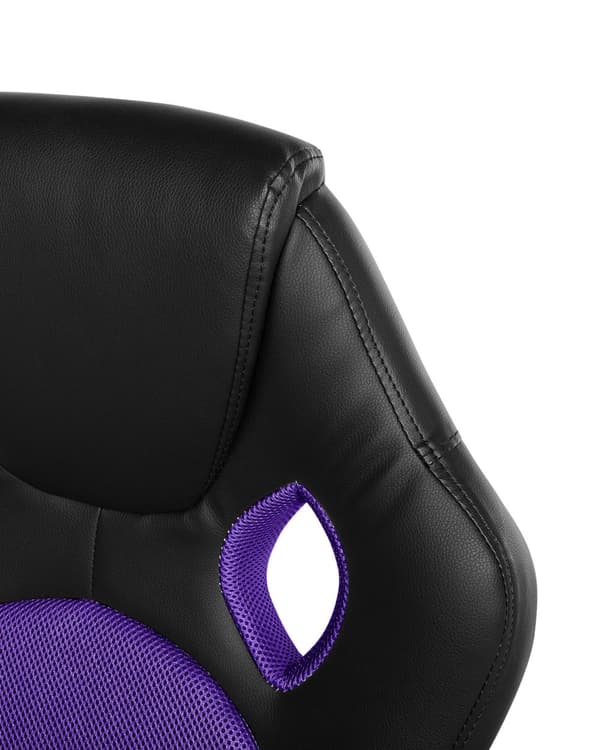 Työtuoli keinonahka musta/violetti FIGHTER