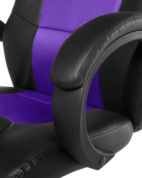 Työtuoli keinonahka musta/violetti FIGHTER