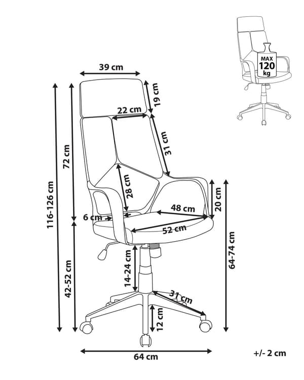 Työtuoli sinivihreä musta kangasverhoilu korkeussäädettävä pyörillä ergonominen moderni