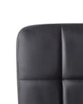 Miniatyrbild 5 av 10: Kontorstol Svart Polyester Metall Ergonomisk Hållbar Nylonhjul