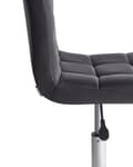 Miniatyrbild 6 av 10: Kontorstol Svart Polyester Metall Ergonomisk Hållbar Nylonhjul
