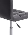 Miniatyrbild 7 av 10: Kontorstol Svart Polyester Metall Ergonomisk Hållbar Nylonhjul