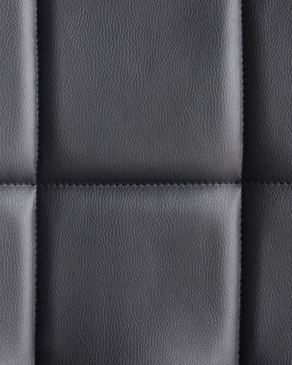 Kontorstol Svart Polyester Metall Ergonomisk Hållbar Nylonhjul