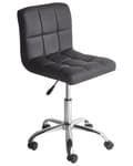 Miniatyrbild 1 av 10: Kontorstol Svart Polyester Metall Ergonomisk Hållbar Nylonhjul