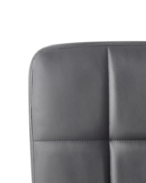 Kontorstol Blå Polyester Metall Ergonomisk Hållbar Nylonhjul