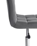Miniatyrbild 6 av 10: Kontorstol Blå Polyester Metall Ergonomisk Hållbar Nylonhjul