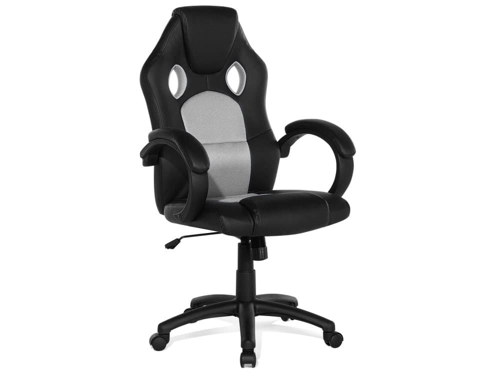Kontorsstol ljusgrå/svart REST