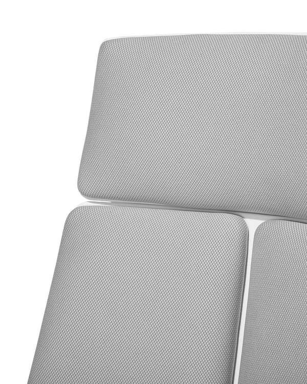 Kontorstol Grå og Hvid Plast Polyester 116/126 x 64 cm Drejeligt Skrivebordsstol til Kontor Soveværelse med Justerbart Sæde og Ryglæn Design