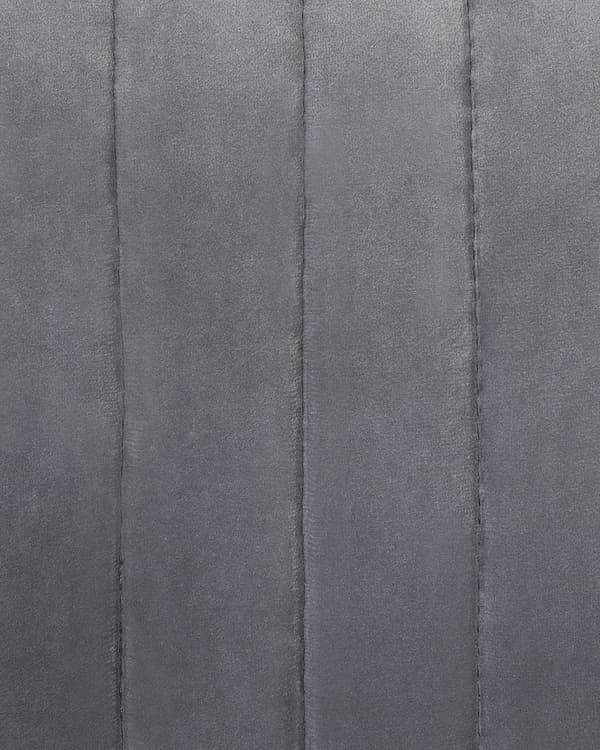 Työtuoli harmaa sametti verhoiltu ⌀ 64 x 79-89 cm korkeussäädettävä kääntyvä pyörillä turvajarru moderni