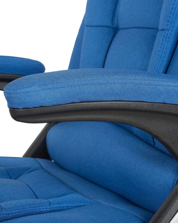 Kontorstol Blå Polyester Stof Moderne Blød Gamerstol med Vippe og Drejefunktion til Teenageværelse Drenge Ergonomisk Gamerstol Inspiration
