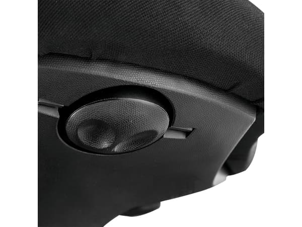 LogiLink EO0011, pehmustettu istuin, Musta, Kangas, Metalli, Musta, 24 cm