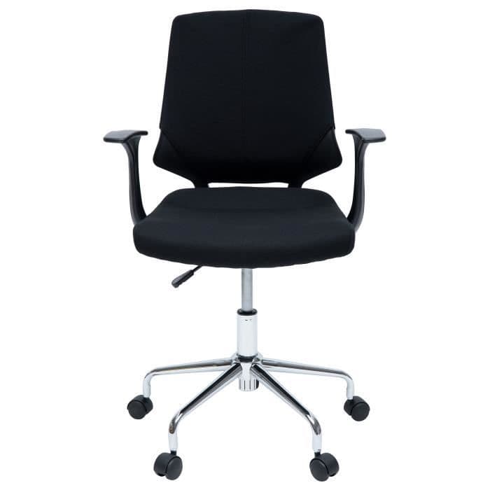 SENTO Kontorsstol - Svart tyg - Samtida - L 61 x D 55 cm