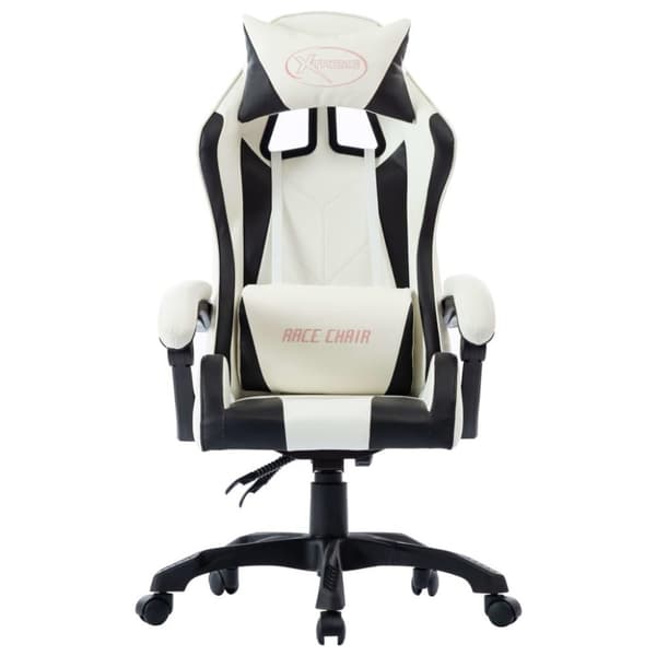 vidaXL Racingstol svart konstläder