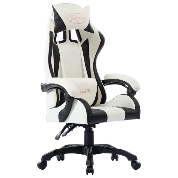 vidaXL Racingstol svart konstläder
