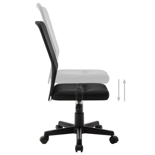 vidaXL Kontorsstol svart 44x52x100 cm nättyg