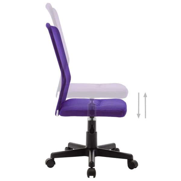 vidaXL kontorstol 44x52x100 cm meshstof lilla