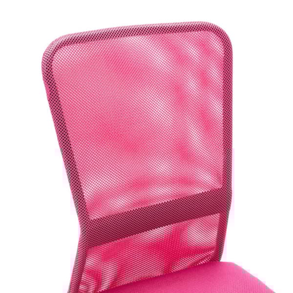 vidaXL Kontorsstol rosa 44x52x100 cm nättyg