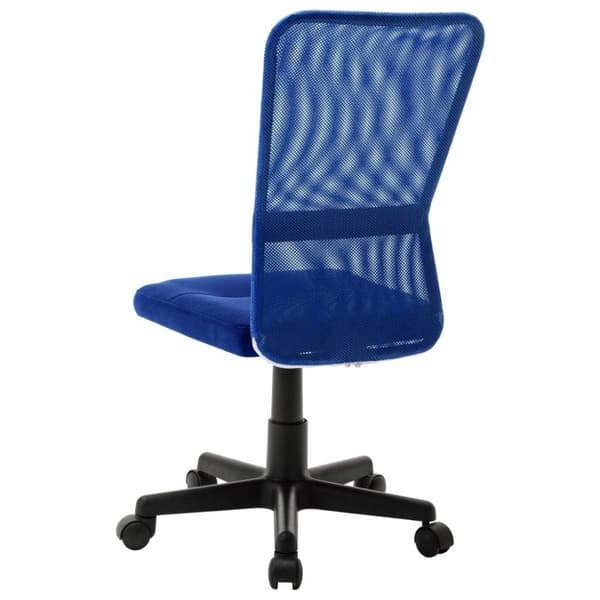 vidaXL Kontorsstol blå 44x52x100 cm nättyg