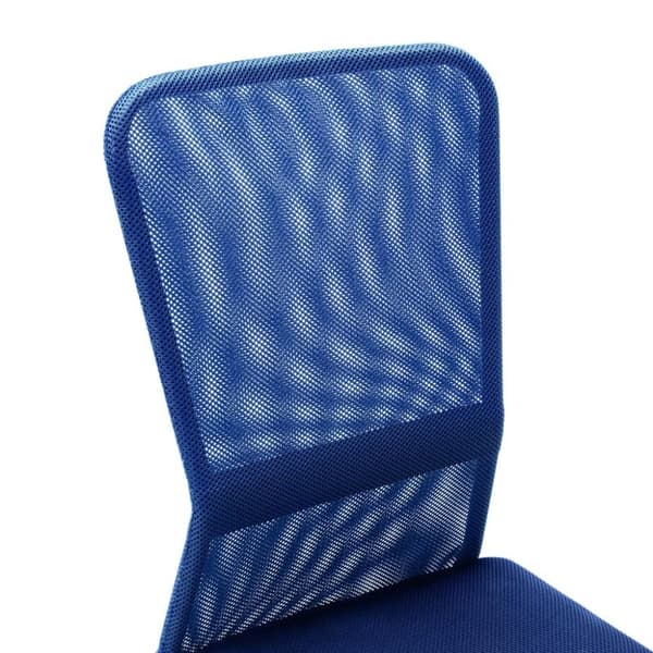 vidaXL Kontorsstol blå 44x52x100 cm nättyg