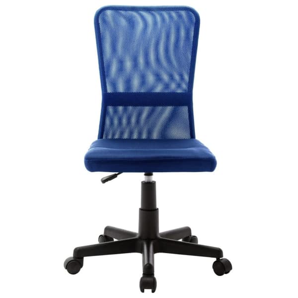 vidaXL Kontorsstol blå 44x52x100 cm nättyg