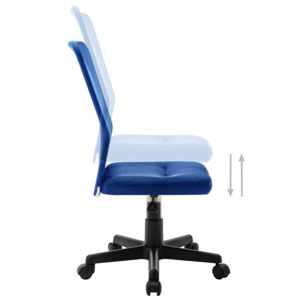 vidaXL kontorstol 44x52x100 cm meshstof blå