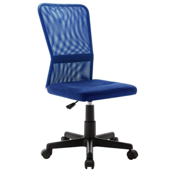 vidaXL kontorstol 44x52x100 cm meshstof blå