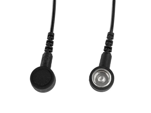 Spiralkabel ESD med 7/10 mm knap