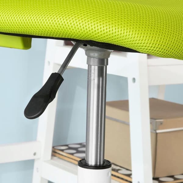 SoBuy Lasten työtuoli Pelituoli Pyörällinen tietokonetuoli Istuinkorkeus : 46 ja 58 cm Enimmäiskuormitus 150 kg, vihreä  FST64-GR