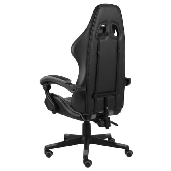 vidaXL Gamingstol svart och grå konstläder