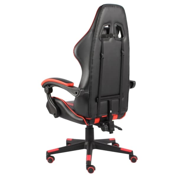 vidaXL Gamingstol svart och röd konstläder