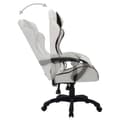 Miniatyrbillede 5 af 10: vidaXL gamingstol m. LED-lys RGB-farver kunstlæder hvid og sort