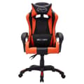 Miniatyrbillede 4 af 10: vidaXL gamingstol m. LED-lys RGB-farver kunstlæder orange og sort