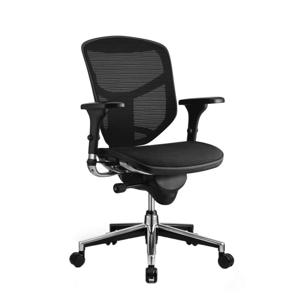 COMFORT kontorsstol Enjoy Classic (utan nackstöd) - Mesh sits - Svart