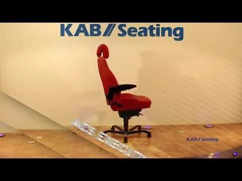 Kontorstol KAB Seating Controller, White-Line Sort skind