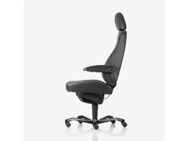 Kontorstol KAB Seating Controller, White-Line Sort tekstil fighter