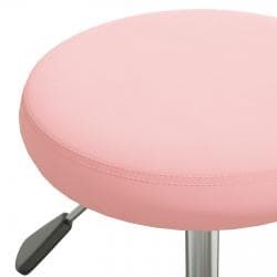 vidaXL Snurrbar kontorsstol rosa sammet