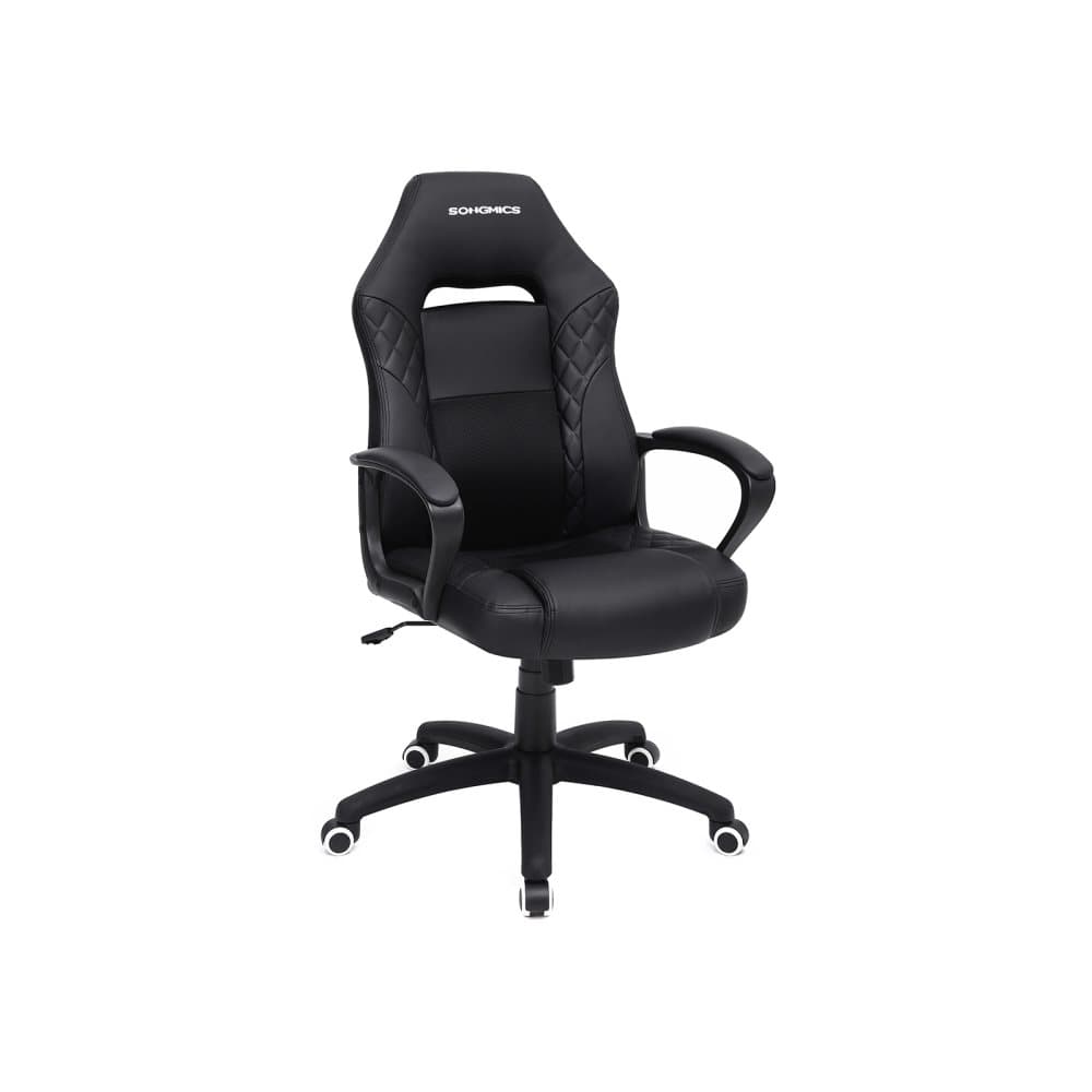 Segenns spelstol - kontorsstol - ergonomisk kontorsstol - med vippfunktion - racingstol - S-format ryggstöd - lastbar upp till 150 kg - konstläder - s