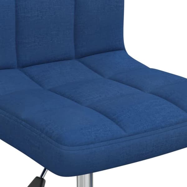 vidaXL drejelig kontorstol stof blå