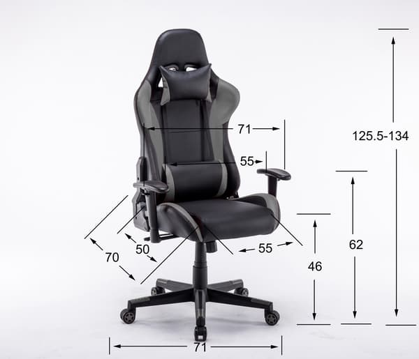 Gaming stol Power - Sort / rød