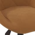 Miniatyrbild 6 av 10: vidaXL Snurrbar kontorsstol brun sammet
