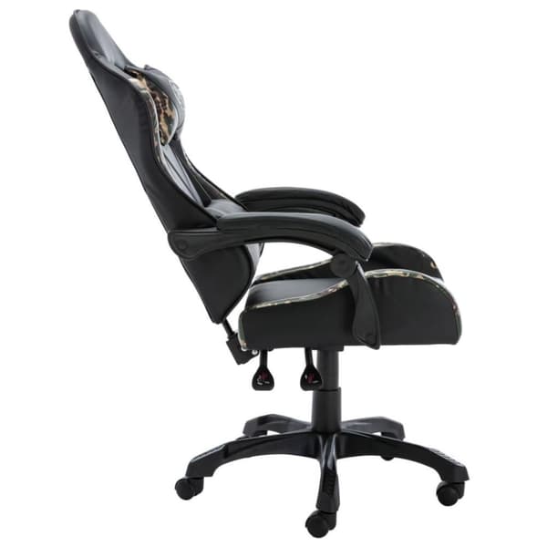 vidaXL gamerstol kunstlæder sort og camouflage