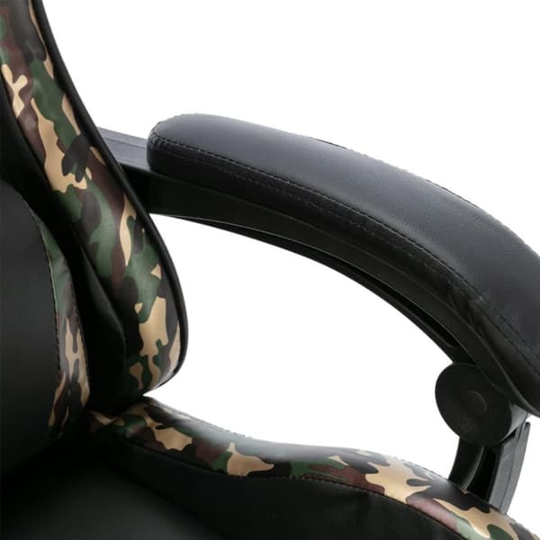 vidaXL gamerstol kunstlæder sort og camouflage