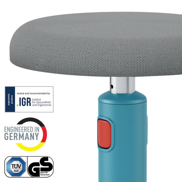 Leitz Ergo Cosy Active - Sit/stand rocking stool - ergonomisk - rund - svängtapp - skumgummi, 3D Mesh