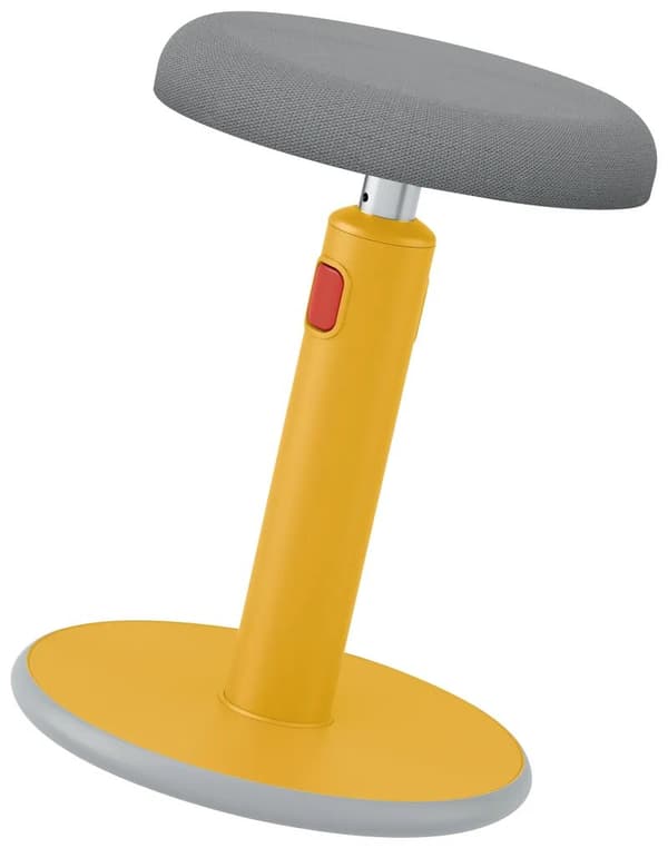 Leitz Ergo Cosy Active, pehmustettu istuin, Harmaa, Keltainen, 33 cm, 110 kg, 341 mm, 369 mm