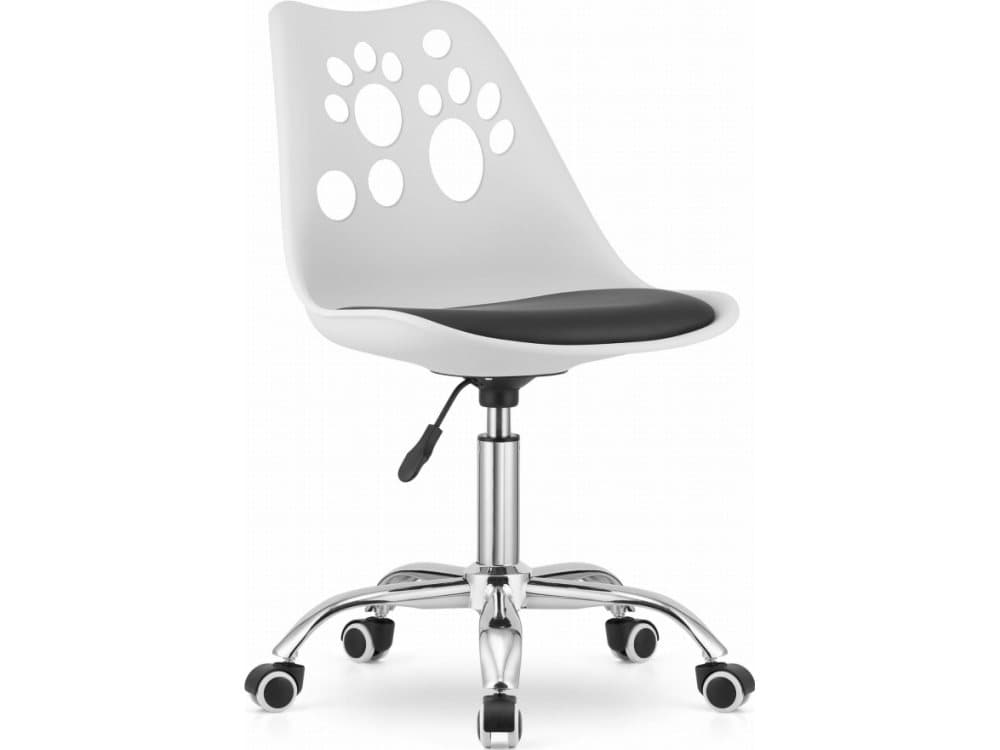 Leobert Print Office Chair White and Black