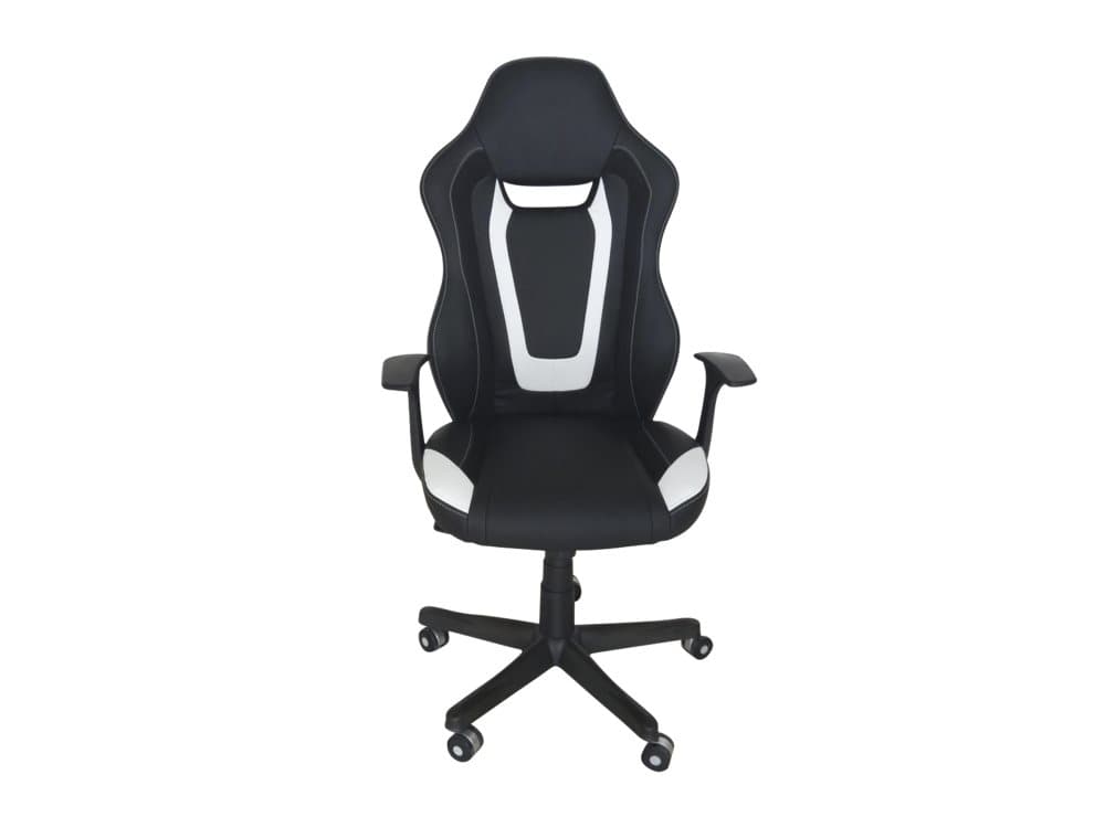 Como kontorsstol och gamingstol svart och vit.
