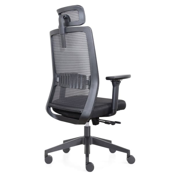 Kontorstol Napoli Deluxe 4D - NEN-EN 1335 - Sort