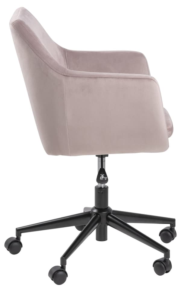 Noel kontorstol dusty rose, svart.